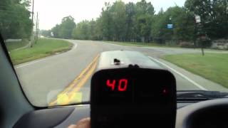 Kustom HR12 radar gun shown in use clocking cars in moving mode [upl. by Ancell]