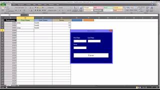 Adding Data to an Excel Worksheet using TextBox Controls on a VBA UserForm [upl. by Carole]