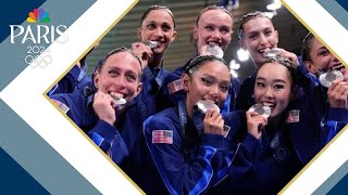 Two Washington locals help USA win first artistic swimming team medal in 20 years [upl. by Edelsten]