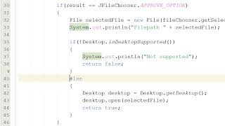 How to Select and Open a File Using Java JFileChooser Simple [upl. by Hulburt]