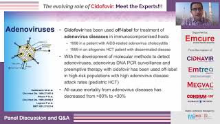 Part 3  Role of cidofovir in the management of viral infections post HSCT  Prof Francisco Marty [upl. by Noby]