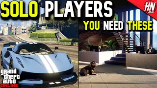 10 Things Every SOLO Player NEEDS In GTA Online [upl. by Ytsirk656]