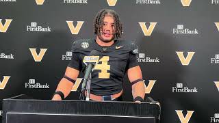 Vanderbilt linebacker Bryan Longwell postTexas [upl. by Tsan]