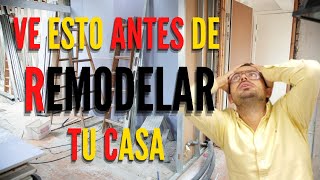 ⛏️¿Cómo REMODELAR una casa ⛏️Consejos de Profesionales [upl. by Matejka429]