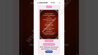 Free Wedding Invitation Card Maker in India weddinginvitation invitation invitationcard [upl. by Aneram]