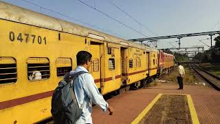 Sabari Express Departing from Mavelikara sabariexpress icf [upl. by Anertal]