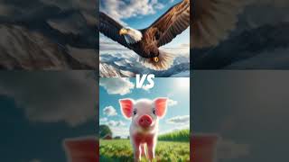 Eagle vs Pet Animals animals wolf wildlion shorts iceage eagle [upl. by Ttevy]