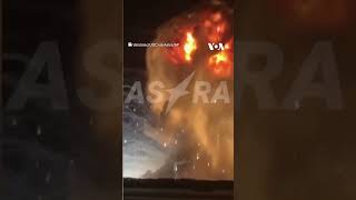 Arms depot in southwestern Russia on fire after Ukrainian drone attack  VOA News shorts [upl. by Libyc601]