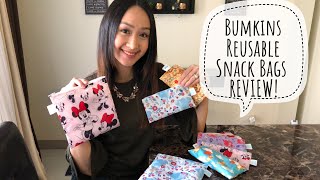 Bumkins Reusable Snack Bags REVIEW 2019 [upl. by Sukey]