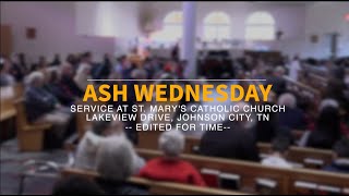 Ash Wednesday Services at St Marys Catholic Church An Overview [upl. by Hsur]