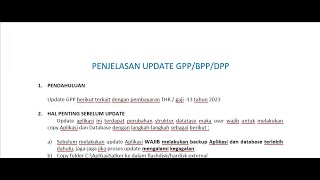 Update Referensi GPP Tgl 31Maret 2023 Build 03 April 2023 pembayaran THR  gaji 13 tahun 2023 [upl. by Anialem]