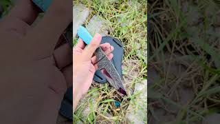 Handmade D2 steel Hand Engraved skinner knife with leather sheath ❤️😍shorts viralvideo [upl. by Manvell]