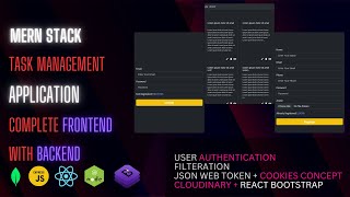 MERN Stack Project Build a Full Stack Task Management Webapp with React Node MongoDB Express [upl. by Hanoy38]