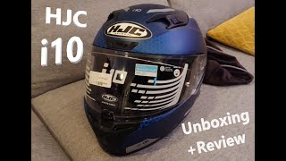 HJC i10 Helmet Unboxing and Review  The Moto Breakdown Ep 2 [upl. by Leonor521]