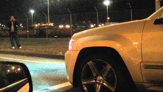 50 Mustang vs Jeep SRT8 [upl. by Ardnu848]