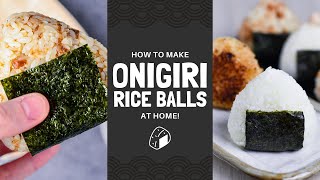 How to Make Onigiri Rice Balls At Home おにぎりの作り方 [upl. by Agnesse]