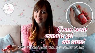 CriaDiva Como secar esmalte gel em casa  Esmalte que muda de cor [upl. by Ainevuol]