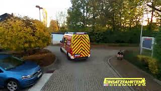 Alarmierung Sirenenalarm POV Feuerwehr Eschefeld Frohburg und Prießnitz GoPro Aufnahme Einsatzfahrt [upl. by Zawde730]