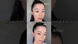 Kpop beauty trend shorter mid face makeup makeup makeuptutorial shorts [upl. by Thomsen]