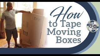 How to Tape a Moving Box [upl. by Esilec]