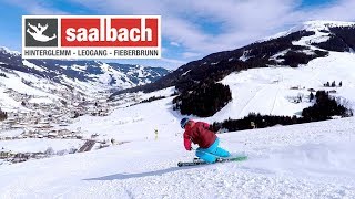 So ist das Skifahren im Skicircus Saalbach Hinterglemm Leogang Fieberbrunn [upl. by Eevets541]