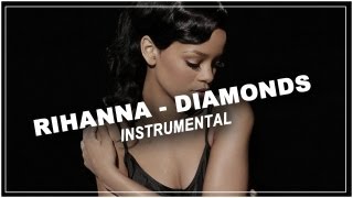 Rihanna  Diamonds  Piano acoustic instrumental  Karaoke  Lyrics [upl. by Pinelli331]