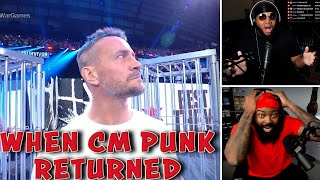 INTHECLUTCH REACTION TO CM PUNK RETURNING TO WWE AT SURVIOR SERIES [upl. by Sukramed]