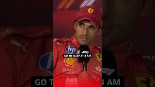 Carlos shares his insane routine for the Las Vegas GP 🤯 f1 formula1 source F1TV [upl. by Nylirrehs498]