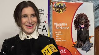 Kathryn Hahn REACTS to Wagatha Barkness Halloween Dog Costume Exclusive [upl. by Steinberg283]