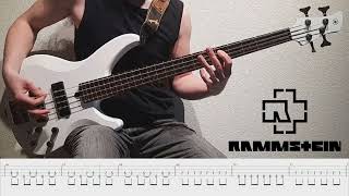 Rosenrot  Rammstein bass cover amp tab [upl. by Okia]