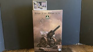 WW1 WW2 135 Takom Krupp 21cm Morser 1016 and The Model Cellar WW1 German Artillery Crew set [upl. by Olaf50]