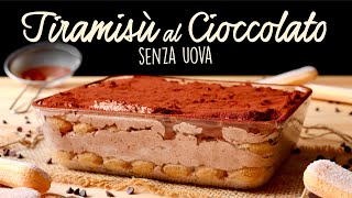 TIRAMISÙ AL CIOCCOLATO SENZA UOVA Ricetta Facile  BuonIdea [upl. by Oab]