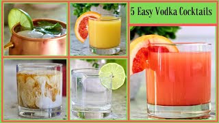 5 Easy Vodka Cocktails [upl. by Ahsirat399]