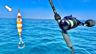 Fishing JIGS 100 DEEP in the GULF of MEXICO all ALONE [upl. by Mattland]