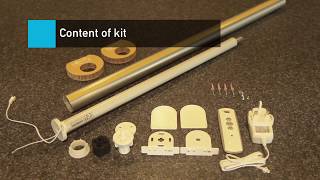 Somfy DIY Automated blind kit instruction Video [upl. by Brufsky]