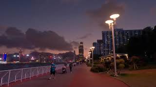 Hong Kong Walking Tour  Hung Hom Promenade [upl. by Pomcroy]