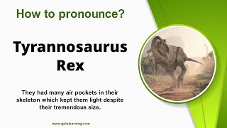 How to pronounce Tyrannosaurus Rex in English correctly [upl. by Eurd]