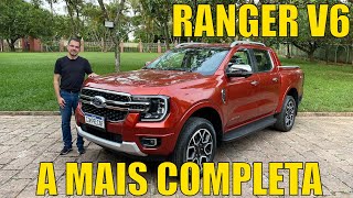 Ford Ranger V6 Limited 2024  A picape média mais completa atualmente [upl. by Eerac]