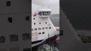 Collisione tra 2 traghetti Grimaldi e Tirrenia nel porto di Olbia [upl. by Furgeson]