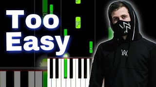 Alan Walker  Faded  EASY Piano Tutorial [upl. by Gavrielle170]