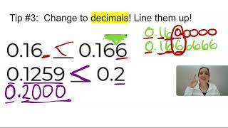 Comparing and Ordering Fractions amp Decimals [upl. by Ihcelek]