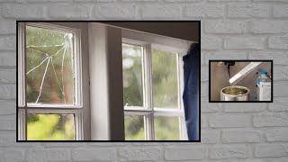 How to Repair a Cracked Glass Window in Just 5 Minutes [upl. by Tahpos]