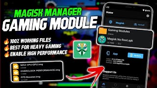 Max 90  120 FPS  Install Gaming Magisk Module in Any Phone  Stable Fps amp Performance  No Root [upl. by Nylorahs]