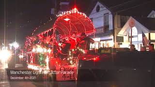 Manchester Lighted Tractor Parade 2021 [upl. by Niuqauj]