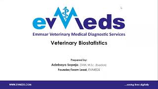 Veterinary Biostatistics Module 1 [upl. by Kolb]