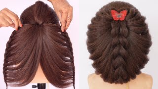 fashionable hairstyle for ladies  easy hairstyle [upl. by Eelarol500]