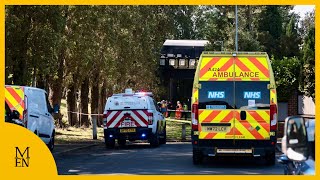 Freight train derails near Audenshaw in Greater Manchester [upl. by Bac165]