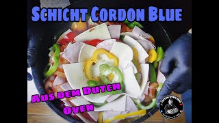 Schicht Cordon Bleu aus dem Dutch Oven DutchOvenBro [upl. by Kerwon]