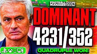 Mourinhos DOMINANT FM24 Tactics 93 Win Rate  Best FM24 Tactics [upl. by Anatol]