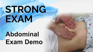 Abdominal Exam Demo Strong Exam [upl. by Lletram]